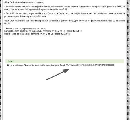 CAR CADASTRO AMBIENTAL RURAL
