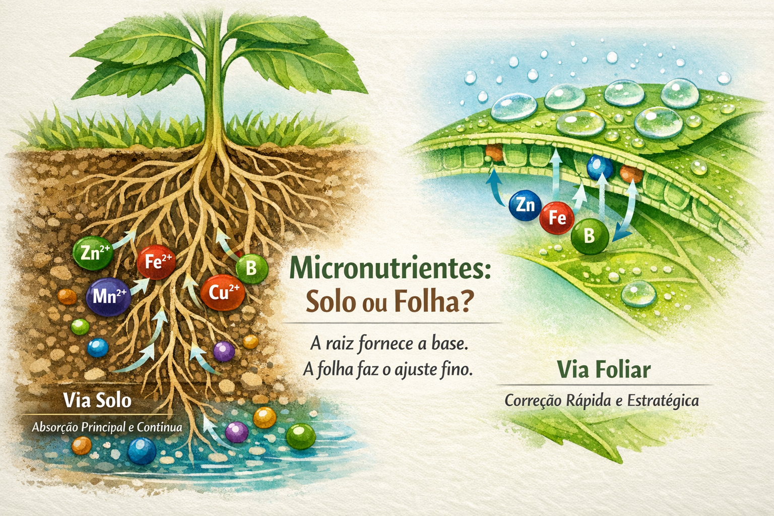 A Planta Absorve Mais Micronutrientes Via Solo ou Via Foliar?